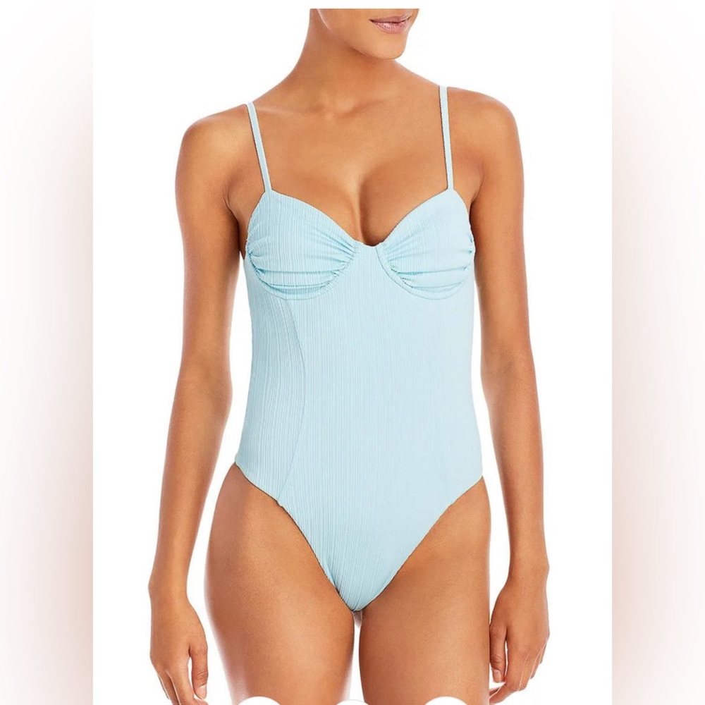 ✨2XHP✨Frankie’s Bikinis Lorelai Underwire Tie Back One-Piece Swimsuit- Sz Small